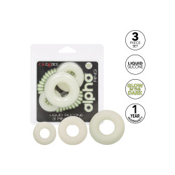 alpha ring by Calextotics Pack de 3 Cockrings Phosphorescents ALPHA RING